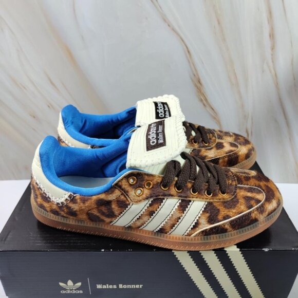Adidas x Wales Bonner Samba Pony Leopard Print Women's - Picture 1 of 5